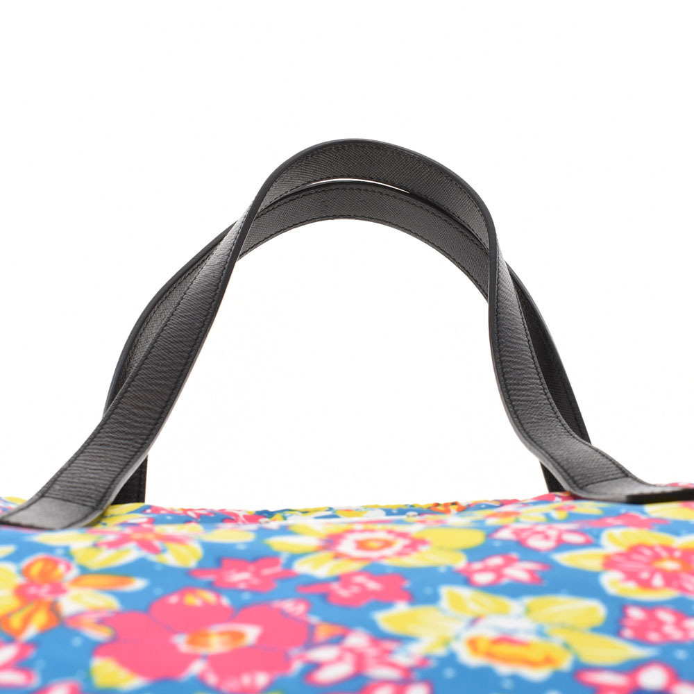 PRADA Floral Flower Multicolor Nylon Tote Bag - Picture 4 of 11